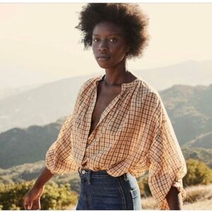 Doen Jane blouse in Austen Plaid